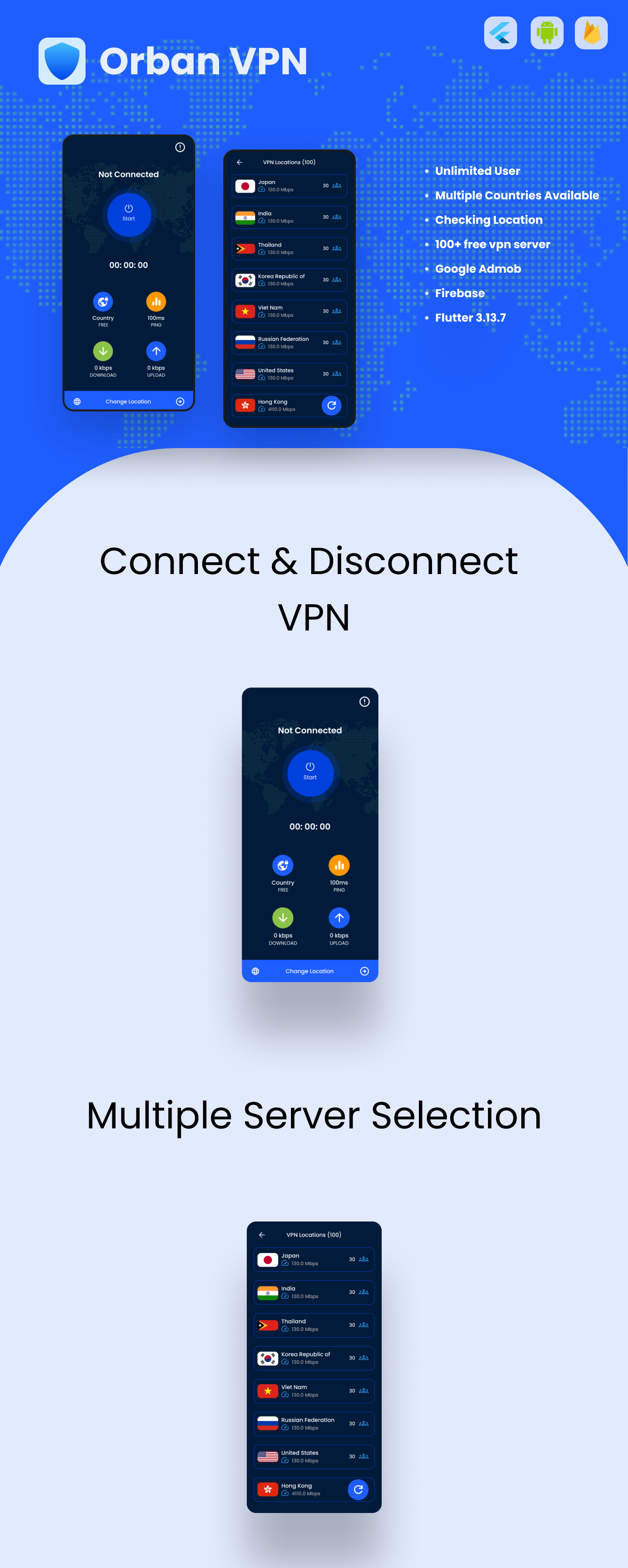 Orban VPN - Wireguard Protocol Vpn Flutter App - 5